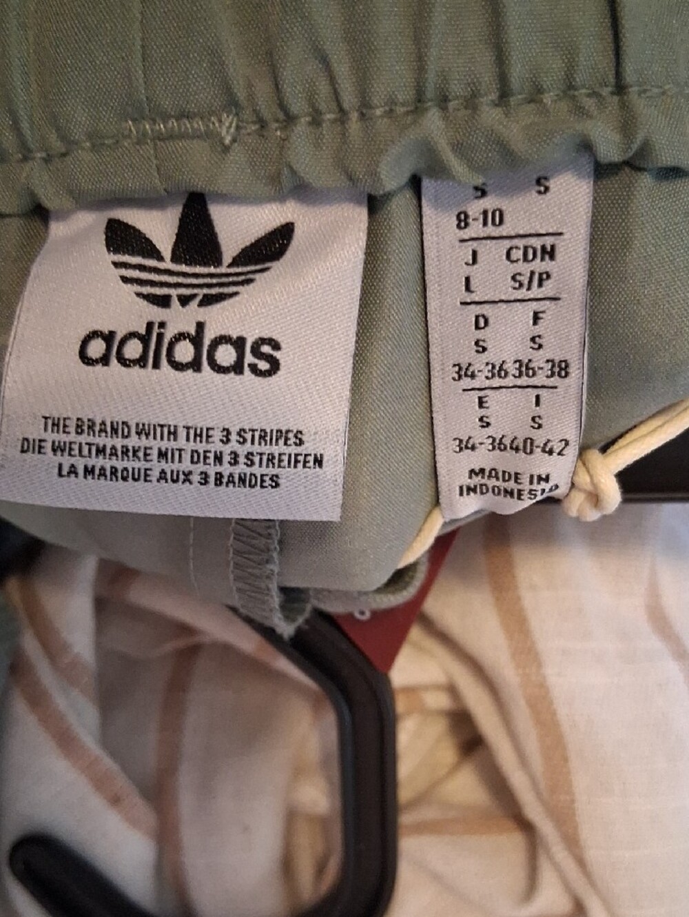 adidas Sage Green Cargo Wide-Leg Track Pants - Picture 8 of 13